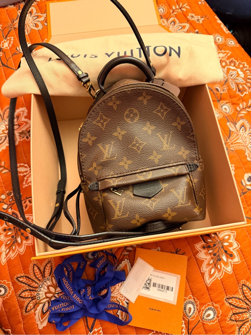 Louis Vuitton Monogram Mini Palm Springs Backpack in Brown